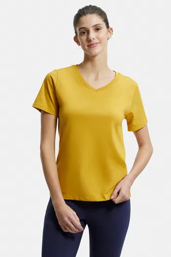 Buy Jockey Easy Movement Relaxed Top - Golden Spice